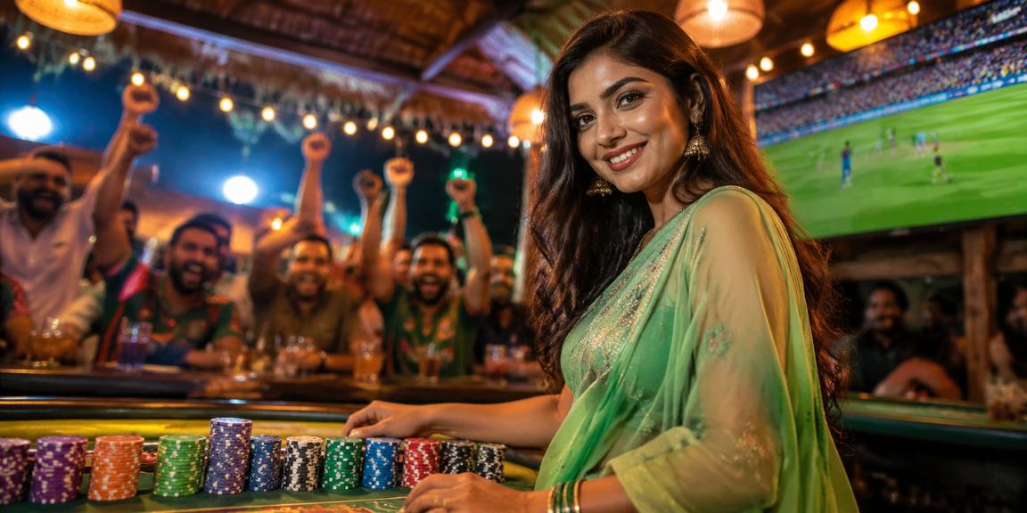 নারায়ণগঞ্জে শাড়ি পরিহিতা একজন নারী ক্রিকেট বেটিং পুরস্কার উপভোগ করছেন